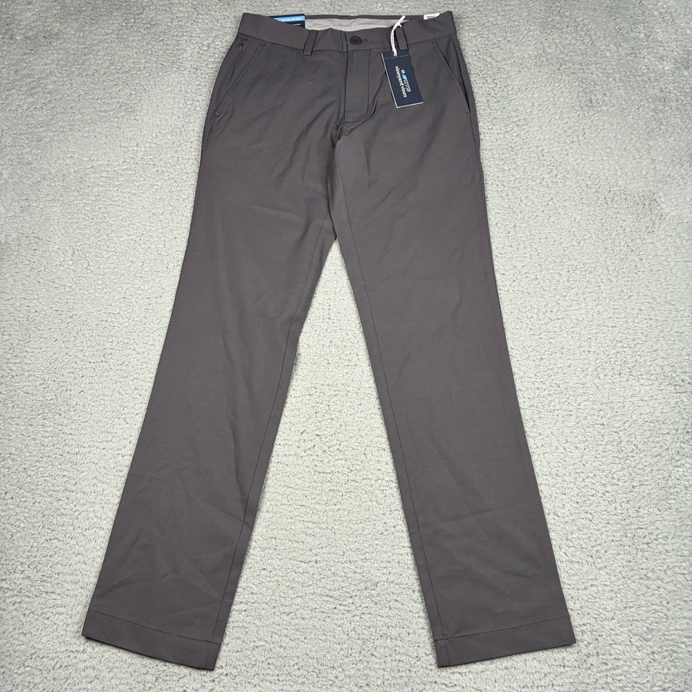 Vineyard Vines OTG Pants Mens 28x32 Gray Performance Stretch Golf Chino NWT
